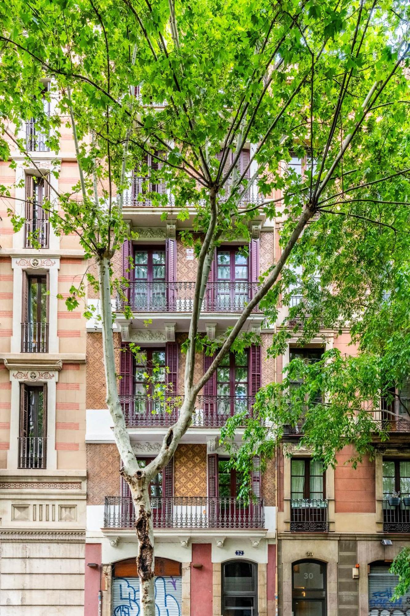 Pl Universitat Comfortable 3bd With Private Patio Appartamento *